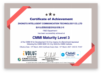 CMMI证书