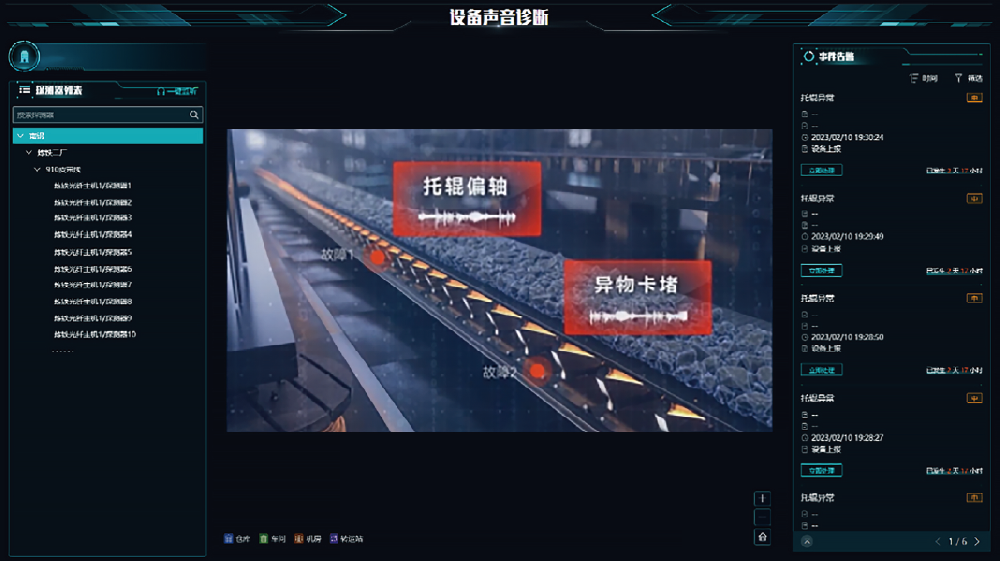 煤矿主运皮带沿线光纤听诊系统